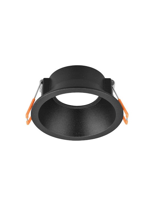 Braytron Round Metallic Recessed Spot Black 1pcs