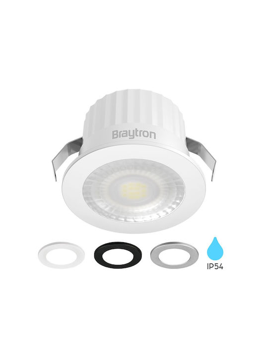 Braytron Χωνευτό Σποτ με Ενσωματωμένο LED και Φυσικό Λευκό Φως 1τμχ Braytron Χωνευτό Σποτ με Ενσωματωμένο LED και Φυσικό Λευκό Φως 1τμχ