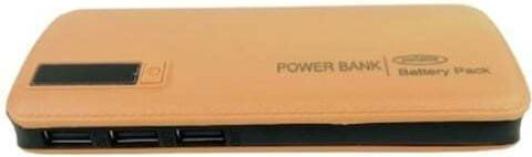 Power Bank 30000mAh cu 3 Porturi USB-A Bej