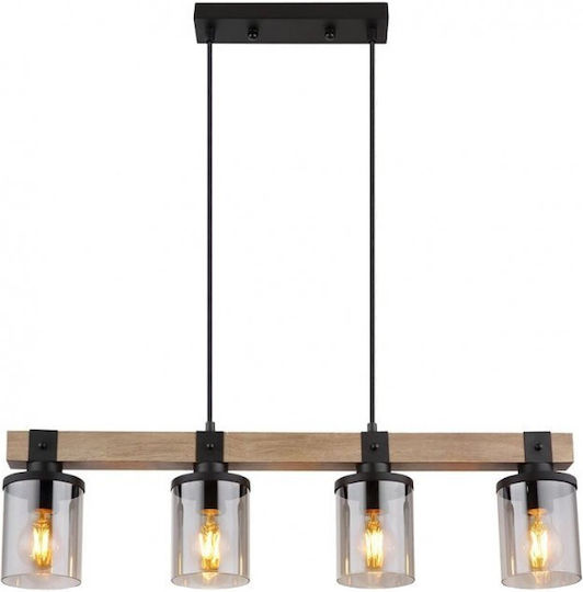 Globo Lighting Висящо осветително тяло Кафяв 73x10x133см. Globo Lighting Висящо осветително тяло Кафяв 73x10x133см.