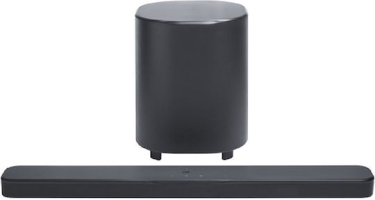 JBL 500ΜK2 Soundbar 5.1 Bluetooth, HDMI και Wi-Fi 750W με Ασύρματο Subwoofer και Τηλεχειριστήριο Μαύρο