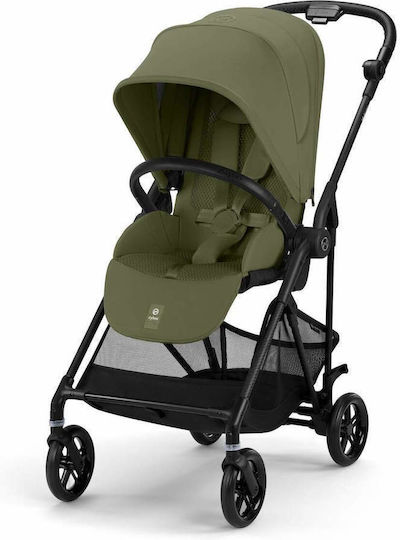 Cybex Melio Ρυθμιζόμενο Καρότσι Μωρού Kατάλληλο για Nεογέννητο Moss Green 6.1kg