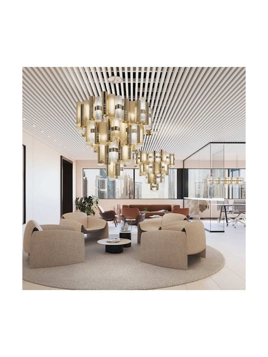 Slamp Πολυέλαιος LED Χρυσός LALS4XLGLD06T00NMTEU