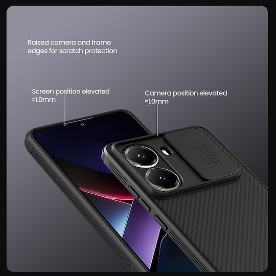 Nillkin Camshield Pro Back Cover Πλαστικό / Σιλικόνης Μαύρο (Poco X7 Pro)