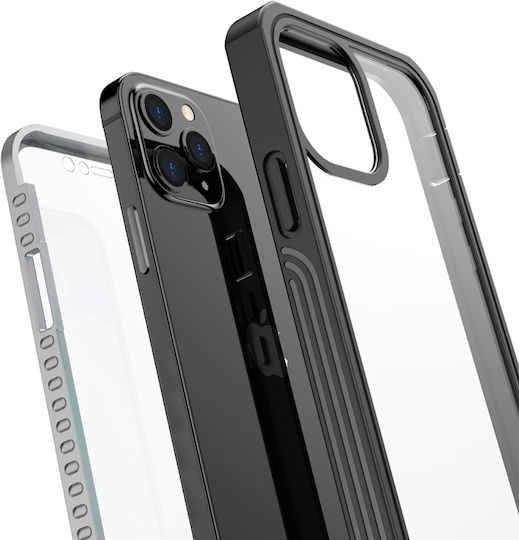 Redpepper IP68 360 Full Cover Αδιάβροχο Μαύρο (iPhone 12 / 12 Pro)