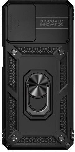 Umschlag Rückseite Kunststoff Schwarz (Moto G22)