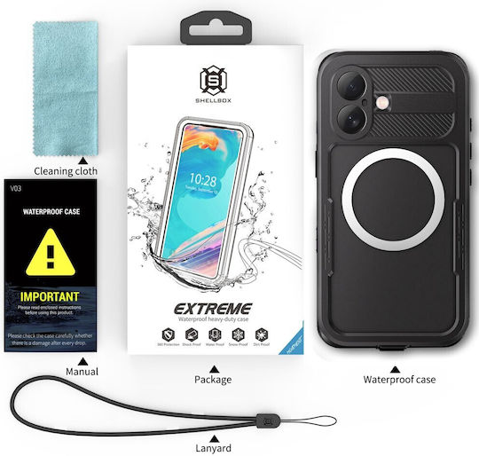 Redpepper Ip68 Αδιάβροχη Magsafe Θήκη Iphone 16 Black