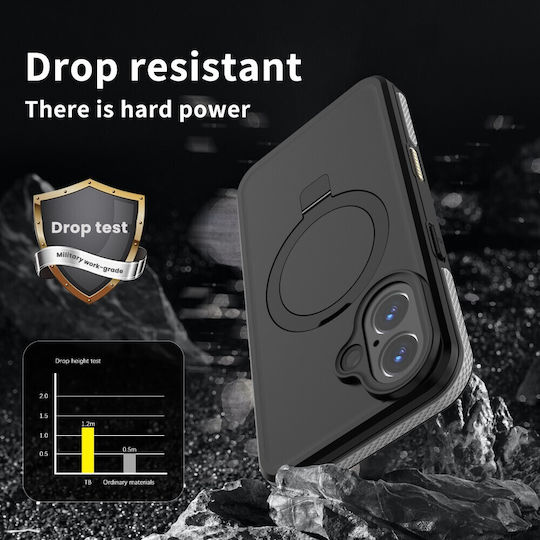 Carcasă Redpepper IP68 Slim Line Waterproof Magsafe cu suport pentru iPhone 16 Negru