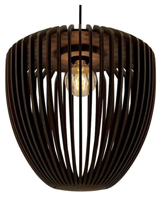 Καπέλο Φωτιστικού 1xe27 Δρυς Φ38cm Clava Wood Umage 2244 Μαύρο