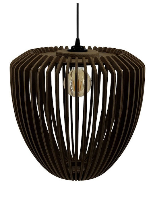 Καπέλο Φωτιστικού 1xe27 Δρυς Φ38cm Clava Wood Umage 2244 Μαύρο