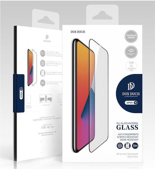 Dux Ducis Vollflächig gehärtetes Glas Schwarz (Galaxy XCover6 Pro)