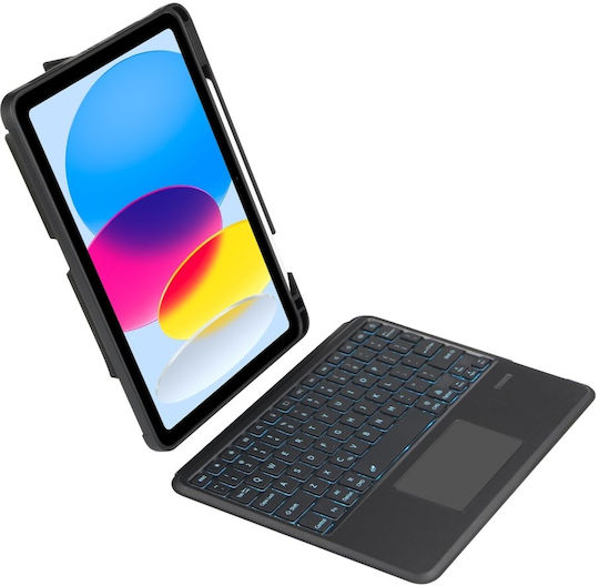 Tech-Protect Smartcase Флип капак с Клавиатура Черен (iPad 2022 10.9'' - iPad 2022 10.9 инча)