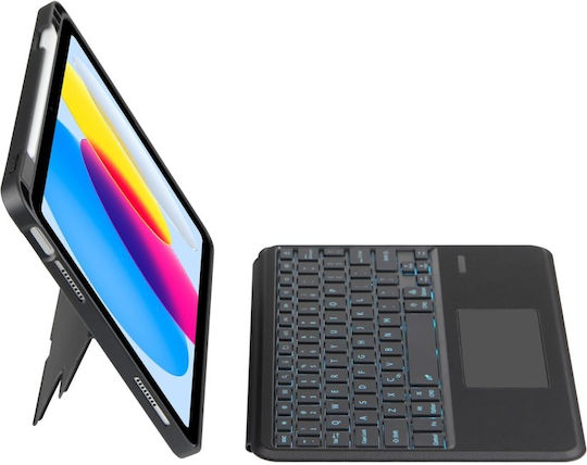 Tech-Protect Smartcase Флип капак с Клавиатура Черен (iPad 2022 10.9'' - iPad 2022 10.9 инча)