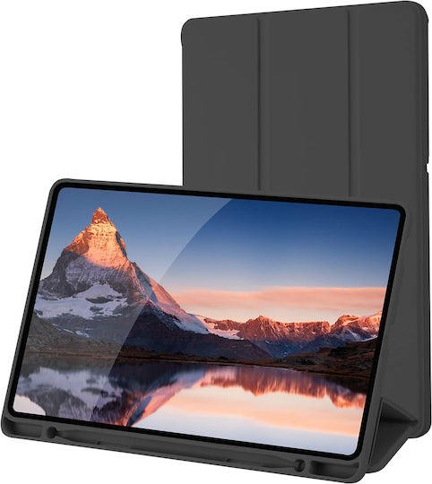 Techsuit Flip Cover Durabilă Neagră (Galaxy Tab S6 Lite 10.4)