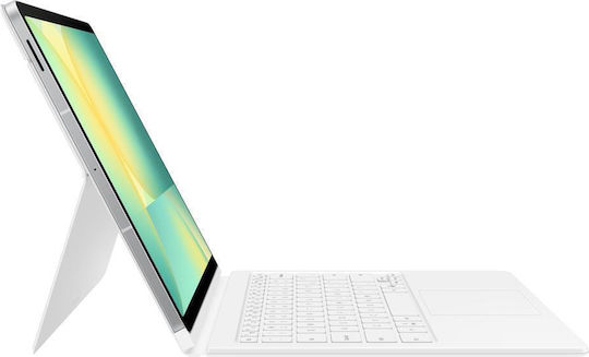 Samsung Flip Cover Dauerhafte mit Tastatur Weiße (Galaxy Tab S10 FE+)