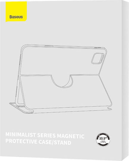 Baseus Минималистичен Флип Капак Черен iPad 2022 10.9 инча