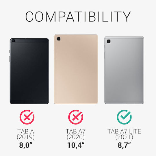 KWmobile Umschlag Rückseite Transparent für Galaxy Tab A7 Lite