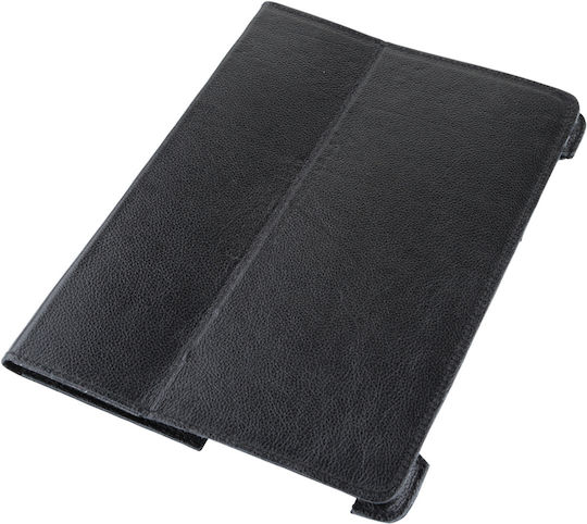 Quer Flip Cover Din Piele Neagră (SAMSUNG GALAXY TAB P5100)