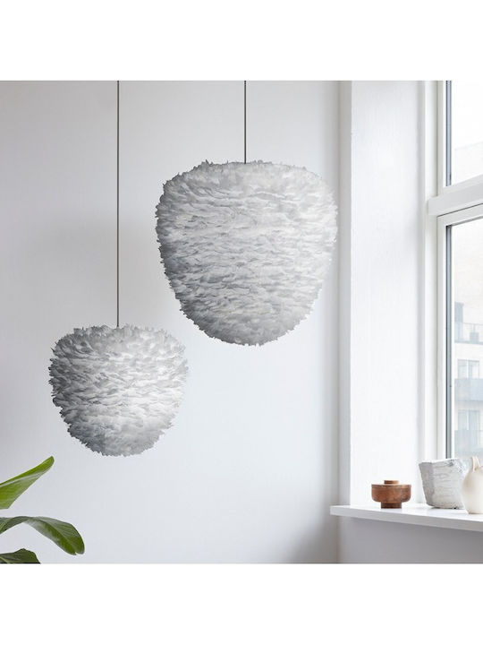 Καπέλο Φωτιστικού 1xe27 Φτερά Χήνας Φ55cm Eos Evia Umage 2473 Γκρι
