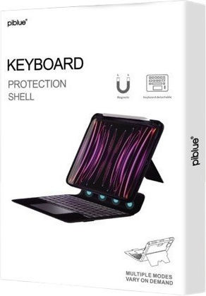 Piblue Klappdeckel mit Tastatur Schware (Apple iPad Pro 10,2)