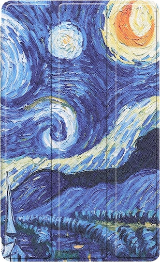 Tri-Fold Flip Cover Starry Sky Pattern (Galaxy Tab A7 Lite)