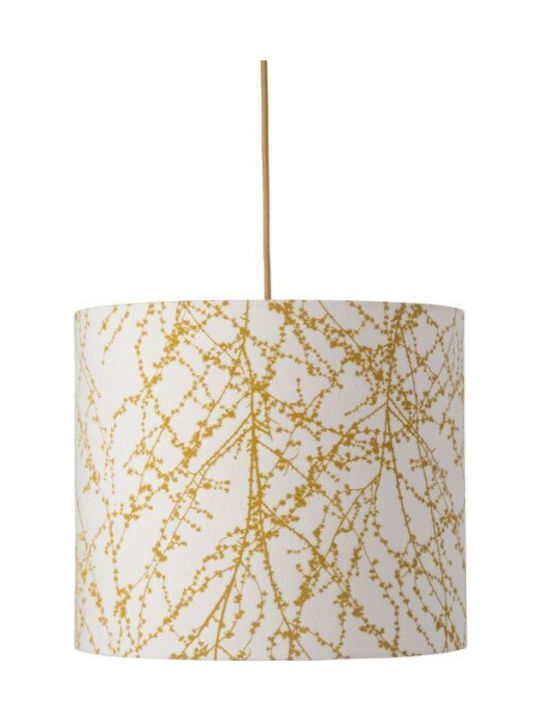 Lampshade 1xe27 Ochre Branches Linen Branches Sh101022-c Ebb&flow Sh101022-c White-Gold