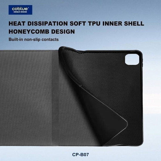 Coblue Flip Cover Din Piele Gri (Apple iPad Air 11'' (2024))