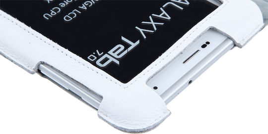 Quer Flip Cover Albă (Samsung Galaxy Tab P3100)