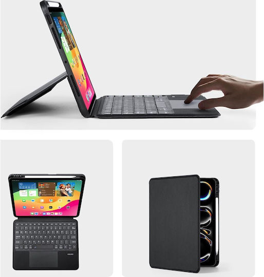 Dux Ducis Dk Flip Cover with Keyboard Black (iPad Pro 2024 11")