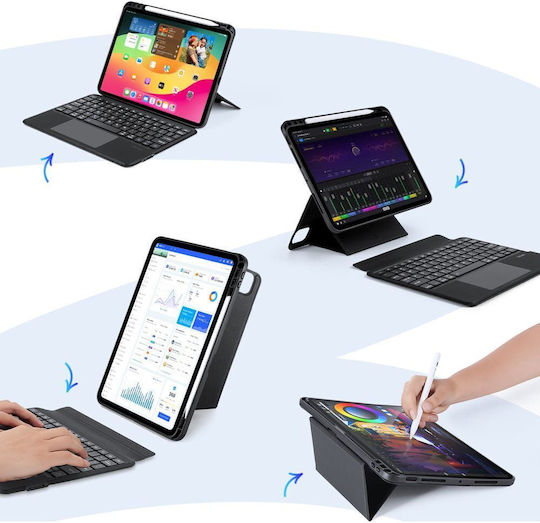 Dux Ducis Dk Flip Cover with Keyboard Black (iPad Pro 2024 11")