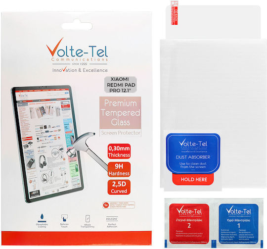 Volte-Tel 2.5D 0.3mm Full Glue Tempered Glass (Xiaomi Redmi Pad) 12.1"