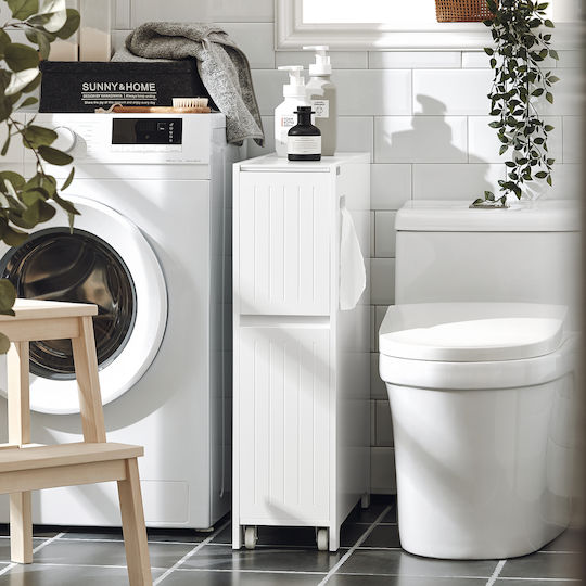SoBuy Bathroom Cabinet L60xW20xH75cm White