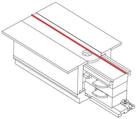Nowodvorski Track Connector for Lighting Fixtures Black 8235