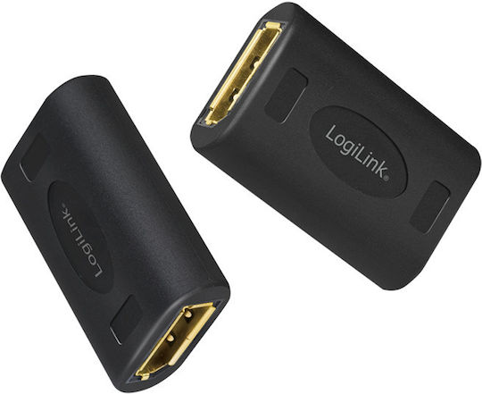 LogiLink Μετατροπέας DisplayPort male σε DisplayPort female 1τμχ CV0145
