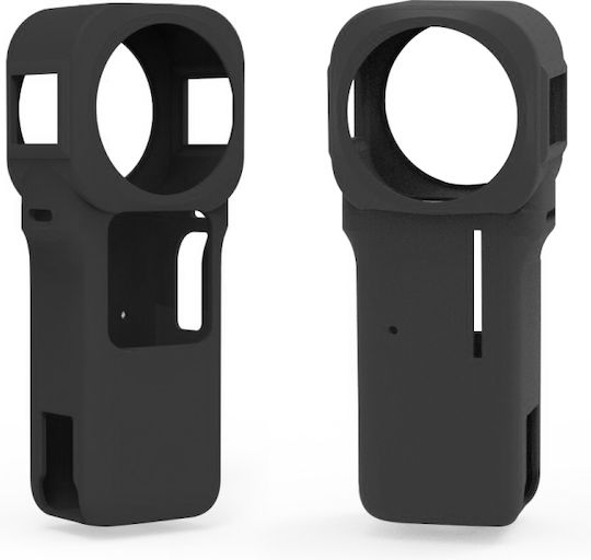 Silicone Case with Lens Cover for Insta360 One RS 1-Inch 360 Edition Action Cameras Case Protection for Insta360 One RS 1-Inch PU594B