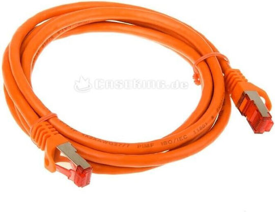 Goobay S/FTP Cat.7 (10Gbps) Network Cable Ethernet 2m Orange