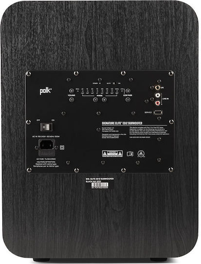Polk Audio 18859 Aktiv Subwoofer mit Lautsprecher 12" Schwarz