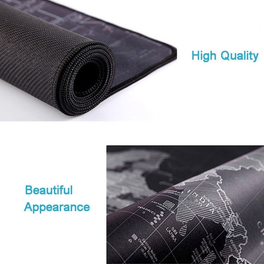 World Map Gaming Mouse Pad XL (600mm) Μαύρο