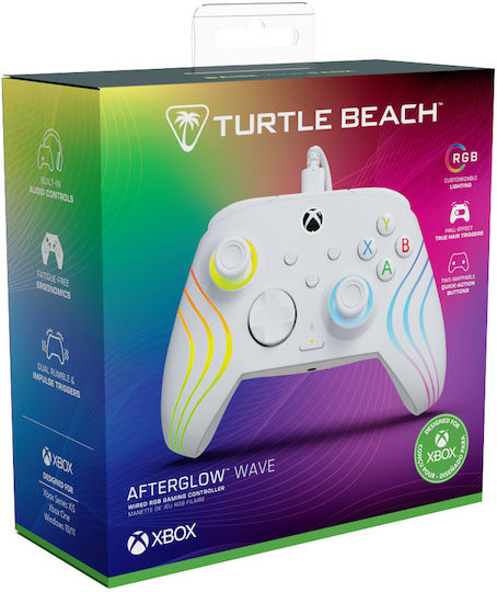 Turtle Beach Afterglow Wave Cu fir Gamepad pentru PC Alb