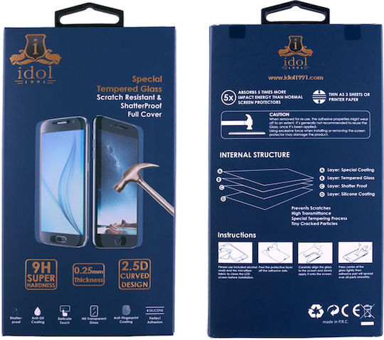 Idol 1991 2.5D 0.25mm Tempered Glass Black (Nokia 5)