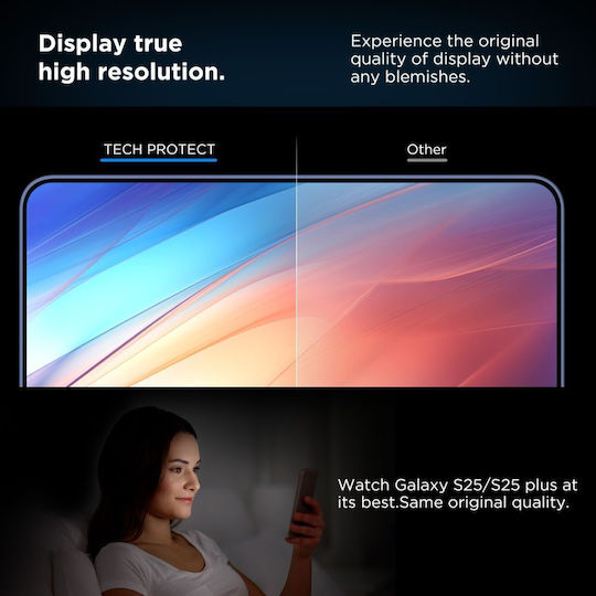 Tech-Protect Quick Set+ Tempered Glass 2τμχ (Galaxy S25)