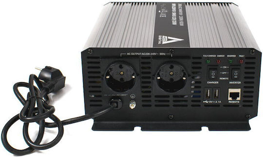 Azo Digital UPS-1200SR Pure Sine Wave Inverter Power with Nominal Input Voltage 600V AZO00D1257