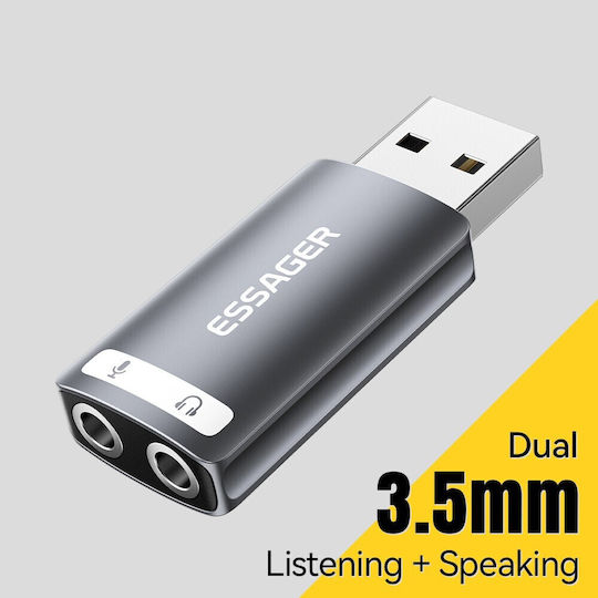 ESSAGER Externă USB Carte de sunet