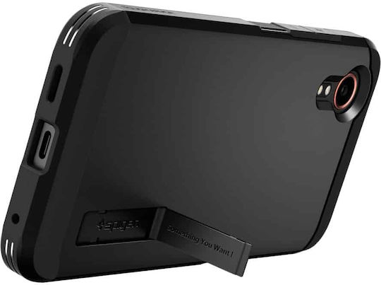 Spigen Tough Задна корица Силикон / Пластмаса 0.6мм Черен (Samsung Galaxy Xcover 6 Pro)