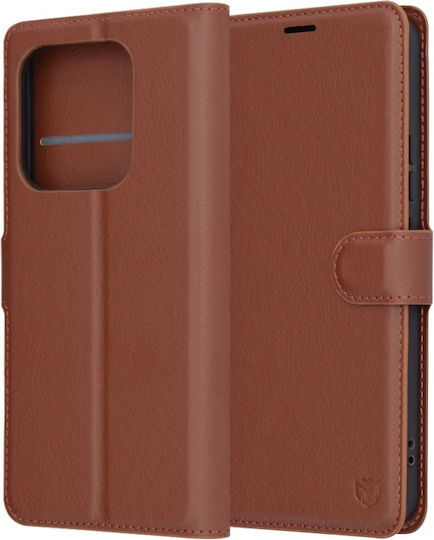Книга Кожа Кафяв (Redmi Note 14)