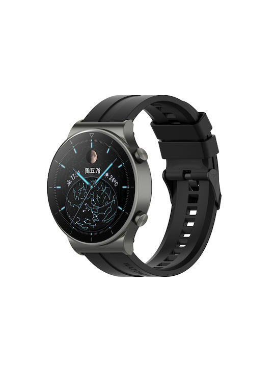 Armband Silikon Schwarz (Huawei Watch 3 / Huawei Watch GT 2 Pro) EDA001020201E
