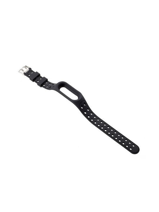 Breathable Каишка Силикон Черен (Mi Band 3/Mi Smart Band 4 - Ми Банд 3/Ми Смарт Банд 4) 841300836B