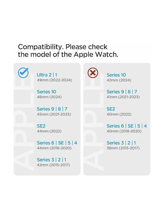 Spigen Athlex Air Λουράκι Υφασμάτινο Πράσινο (Apple Watch 6, 7, 8, 9, 10, SE, Ultra 1, 2)