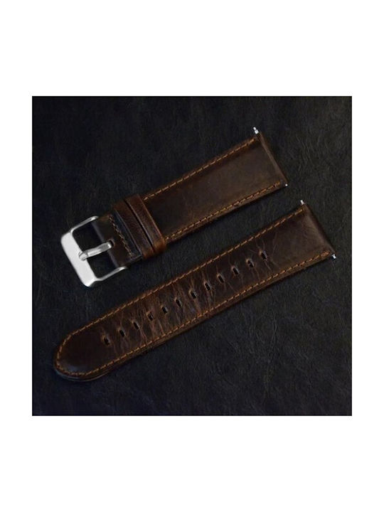 Каишка Кожа Dark Brown (Huawei Watch GT/GT Pro 2/3/4/5 / Ultimate 46mm)