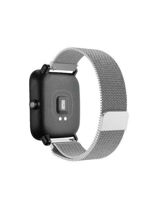 Milanese Loop Λουράκι Ασημί (Amazfit Bip)